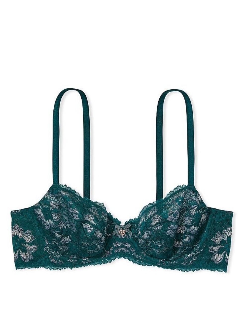 NWOT Victoria Secret Green Lace Bra 34C